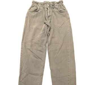 Forever 21 light blue elastic high waisted mom jeans size L preowned